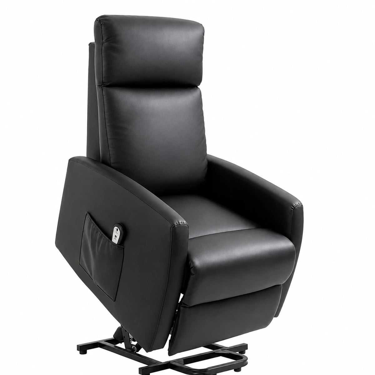 Fauteuil, inclinable, réglable, coloris noir, pour le salon ou la chambre