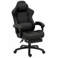 Fauteuil, inclinable, avec coussin, réglable, en velours, coloris noir, pour le salon ou la chambre