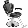 Fauteuil, inclinable, en cuir, coloris noir, 90 x 65 x 100 cm, pour le salon ou la chambre