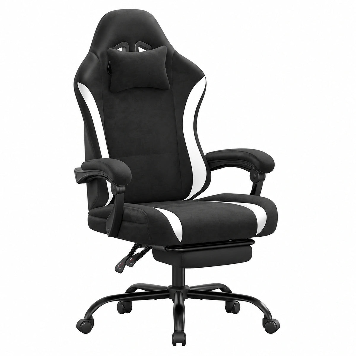 Bureau, inclinable, en tissu, coloris noir et blanc, pour l’espace de travail