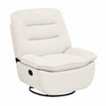 Fauteuil relax, à bascule, inclinable, pivotant, coloris beige, pour le salon